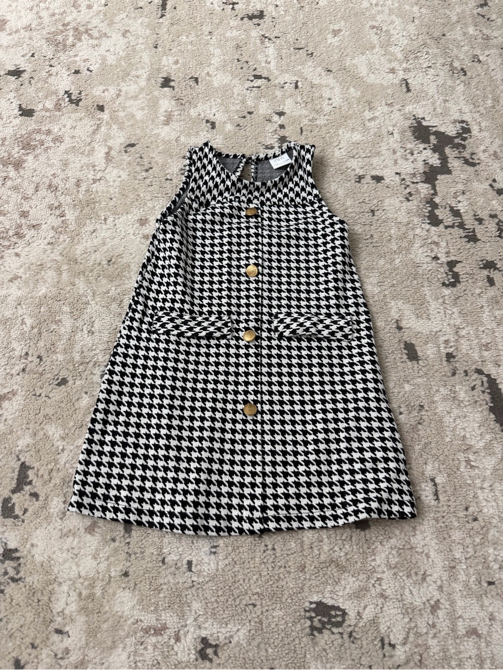 Zara Girls Houndstooth Dress Size 7